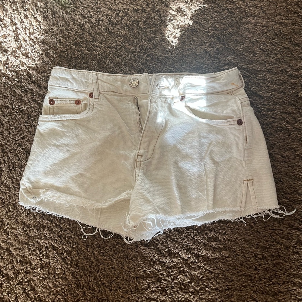 White Denim Kid's Shorts